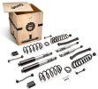 Si optaron por un Wrangler o una Gladiator EcoDiesel y desean maximizar sus capacidades todoterreno, MOPAR ahora cuenta con kits de elevación específicos para modelos con esta motorización. El kit, con amortiguadores FOX de 2.5”, añade 2 pulgadas a la altura libre y un 18% más a la articulación de la suspensión.